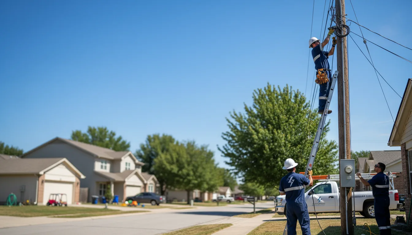 Residential electrician providing installation services in Deer, AR